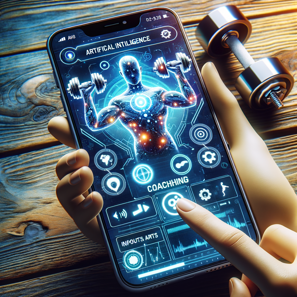 スマートフォンアプリの画面。AIコーチングによるフィードバックが表示されており、フォームの改善点などが示されている。